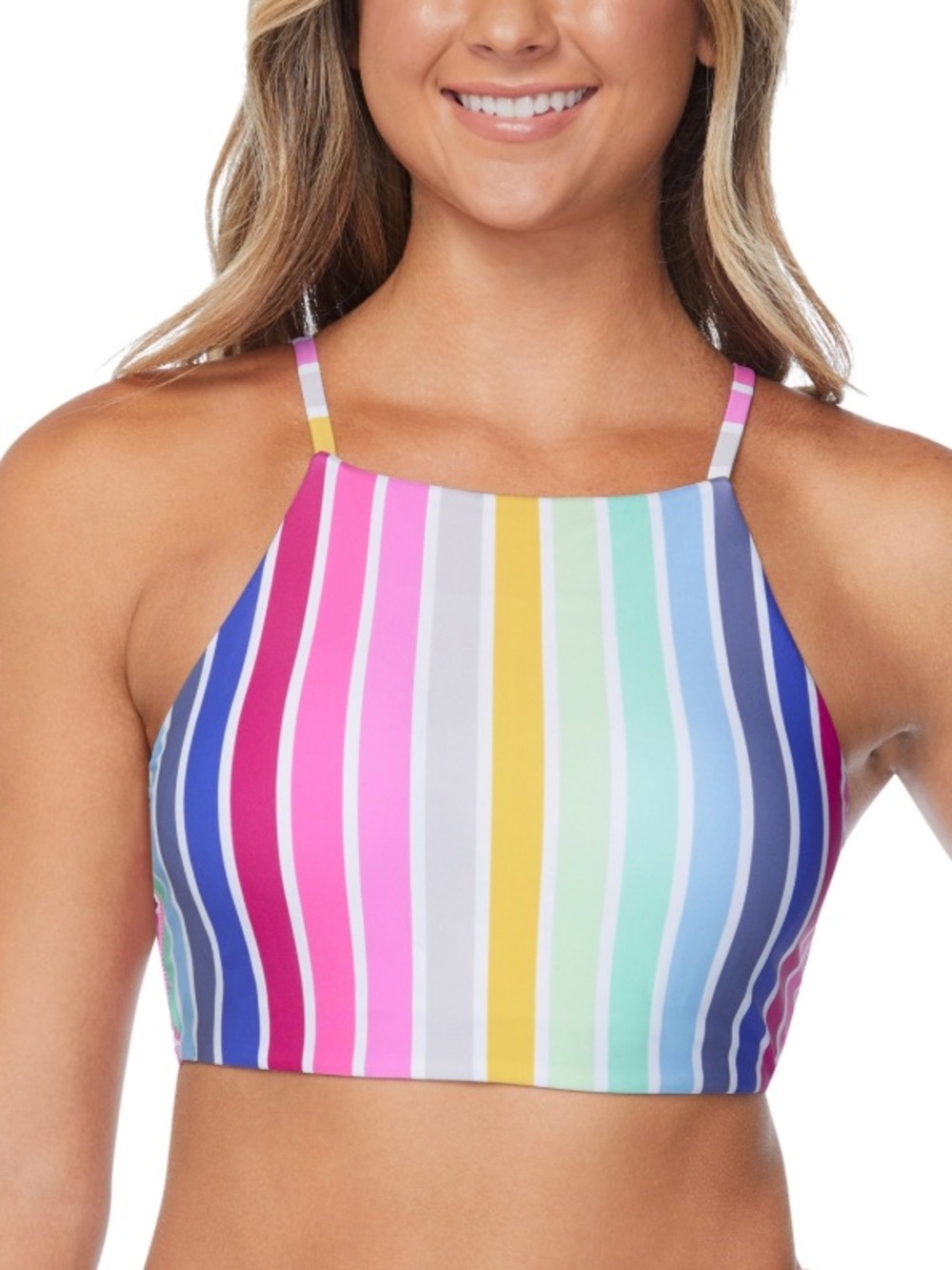 Raisins Juniors Kaori Striped Bikini Top Multi Size M